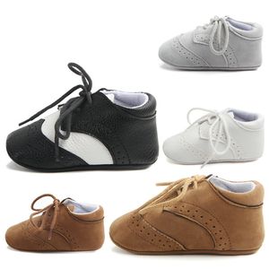 Chaussures de bébé en PU, baskets décontractées pour enfants, chaussures de sport antidérapantes pour bébés filles et garçons