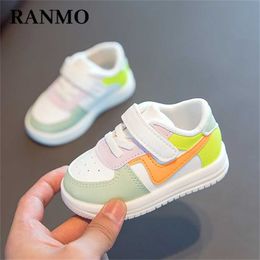 Babyschoenen peuter meisjes jongens sport voor kinderen lederen flats kinderen sneakers mode casual baby zachte 220118