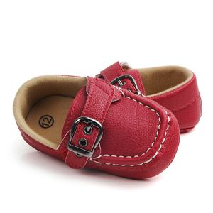 Babyschoenen peuter baby anti-slip eerste wandelaars schoenen kinderen kinderen kinderen pu prewalker sneakers jongen 0-18 maand