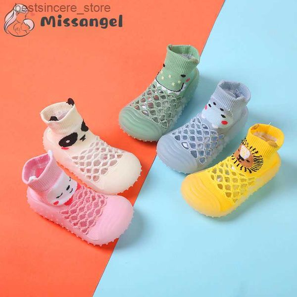 Zapatos de bebé Unisex Niño Niña Niño Piso Animal Calcetines hechos a mano zapatos Suela blanda Recién nacido Primeros caminantes Cuna Zapatillas 0-4Y L230522