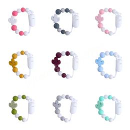 Baby Silicone Tentether Cactus Pacifier houders pasgeboren ketting plastic clip kinderziektes teezeltjes tejes kinderen kauwspeelgoed