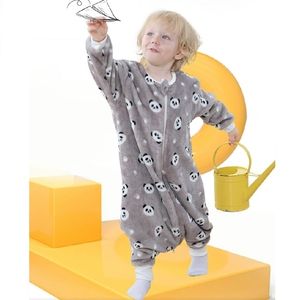 Baby Slaapzak Peuter Herfst Winter Dikke Flanel SleepSack Split Been Baby Nest Kinderen Spring Bed Nachtkleding 220209