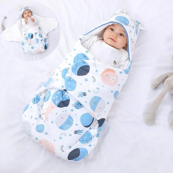 Sac de couchage bébé ultra doux né bébé hiver enveloppe chaude pour né sac de nuit coton cocon pour bébé garçons filles 06 M 240105