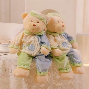 Baby Sleeping pluche speelgoed teddy gebed aangepaste luxe zacht gevulde poppen pamas beer voor promotiecadeau