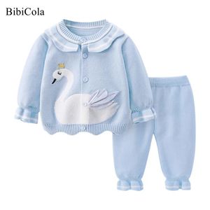 Baby Sleeping Sleeping Sets Nightwear Pyjamas Suit Kidswear Homewear Full Full Treed Girls Pyjamas Vêtements 240325