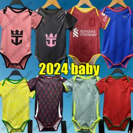 24 25 Brazilië babyvoetbaljersey Mexico kinderen voetbal jerseys inter miami baby onesie set portugal baby peuter lever poolf fc kinderen duitsland deutschland trikot