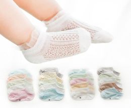 Chaussettes pour bébés nouveau-nés antidérapants pour filles socle de sol doux en verre nourrisson en verre d'été