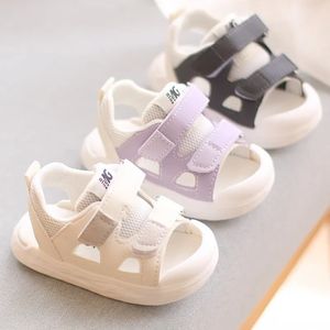 Zapatos deportivos para bebés pequeños sandalias tacón plano para niños caminando para niños jardín de cumpleaños fiesta de cumpleaños G05091 240402