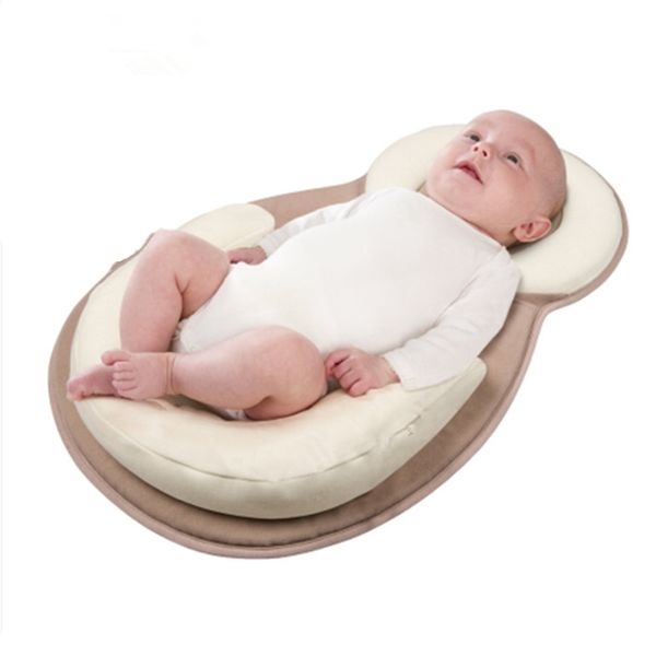 Oreiller stéréotypes pour bébé, matelas Anti-renversement pour nouveau-né de 0 à 12 mois, coussin de positionnement du sommeil en coton