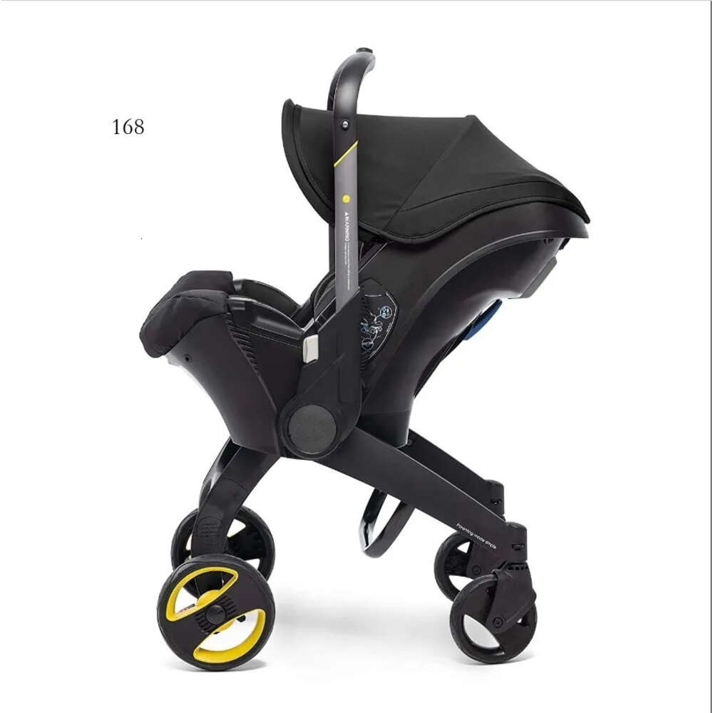 Детская коляска 3 в 1 с автомобильным сиденьем Baby Bassinet High Landscope Складывающими детские коляски для новорожденных 49