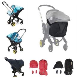 Accessoires de poussette pour bébé Doona, siège de voiture, housse de pluie, Kits de changement de lavage, sac de rangement pare-soleil, moustiquaire, sac de voyage pour maman Foot240w