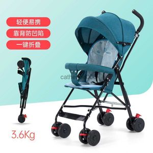 La poussette de bébé peut s'asseoir et se coucher portable pliant bébé et enfants parapluie push à la main L230625