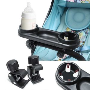 Baby Stroller Dinner Table Tray Accessories Plate Handrest Dish Supplies for Toddler Infant Girls Boys Milk Bottle Cup Holder L230625