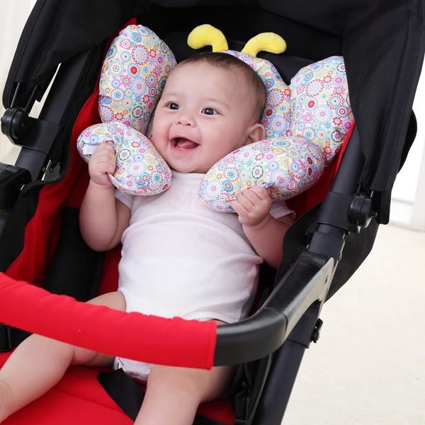 Bébé poussette cou oreiller siège de voiture né tête protecteur oreillers voyage voiture sécurité cou soutien appui-tête accessoires 240102