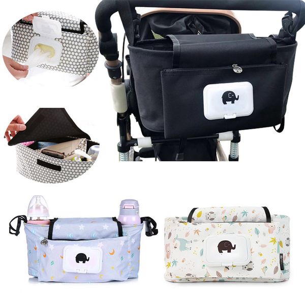 Bébé poussette organisateur sac momie sac à couches crochet bébé chariot étanche grande capacité poussette accessoires voyage Nappy