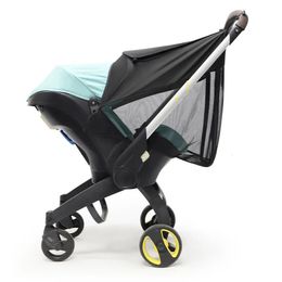 Baby poussette Sunshade 360 ​​Couverture de la nuance de soleil Visor avec moustique net compatible pour Doona Accesoire siège d'auto Pram Baby Strol 240423