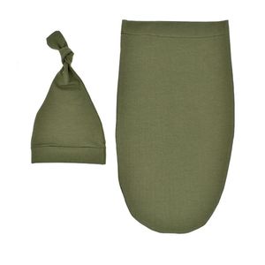 Baby Swaddle Sack Wrap Infant Sage Slaapzak Enveloppen voor geboren Deken GigoteUse Kokon Ziekenhuis Beddengoed Set 211023