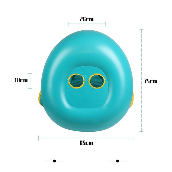 Baby Swim Ring Sun Shade Wheel Kater Holiday Holiday Floating Summer Kids Seat Boat Boat Pouet PVC Pavc Pavc