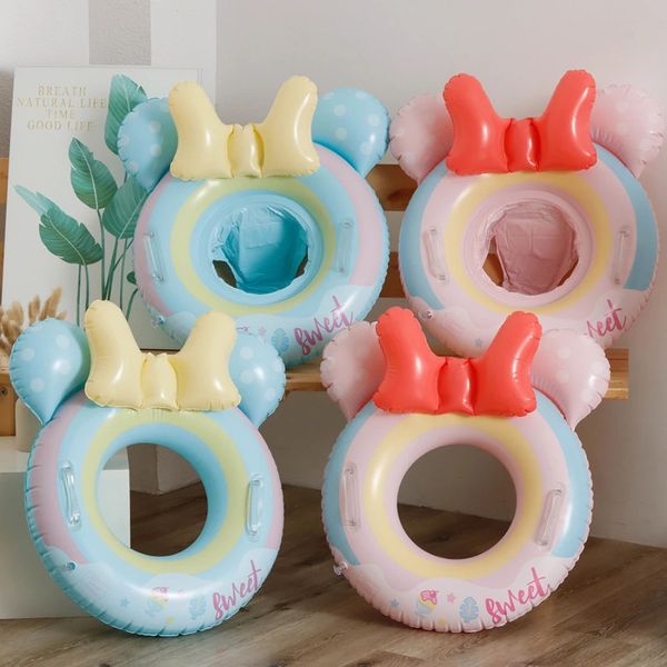 Baby Swim Ring Tube Inflable Toy Cartoon lindo asiento de natación para niños Círculo de natación Flotación Fiebre Playa Partido de agua Juguete 240403