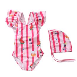 Baby Swimming Designer Baby Kids Swimsuit Dames Swimdress Girl Zwemmen Kostuum één stuk letters Beach Bikis CAD24051606