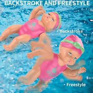 Baby Swimming Doll Children waterdichte educatie Smart elektrische poppen Joint Moveerbare zwempoppen Infantspeelgoed voor meisjes geschenk 231221