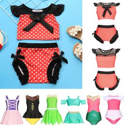 Baby Swimswear for Holiday Dress Summer 2024 Girl's Massuit Bikinis Beachwear Mignon Child Girl Clothing Bathing 2pcs Set L2405