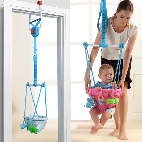 Balançoire rebondissante pour bébé, siège suspendu multifonctionnel d'intérieur, jouet avec hauteur réglable, cadre de remise en forme, ceinture de marche 231228