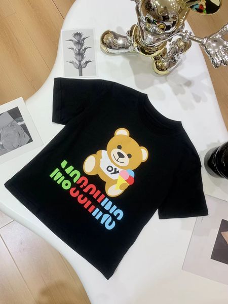 Camiseta para bebé, niño, manga corta, ropa de diseñador para niños, nueva camiseta para niños y niñas, moda de verano, 100% algodón, cómoda, transpirable, sin pilling, camiseta para niños, marca superior, 2 estilos