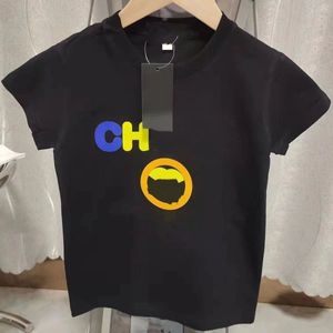 baby t-shirt kinderkleding Kid ontwerper peuter Korte mouw kindert-shirt luxe merk zomerletters zwart wit met letters