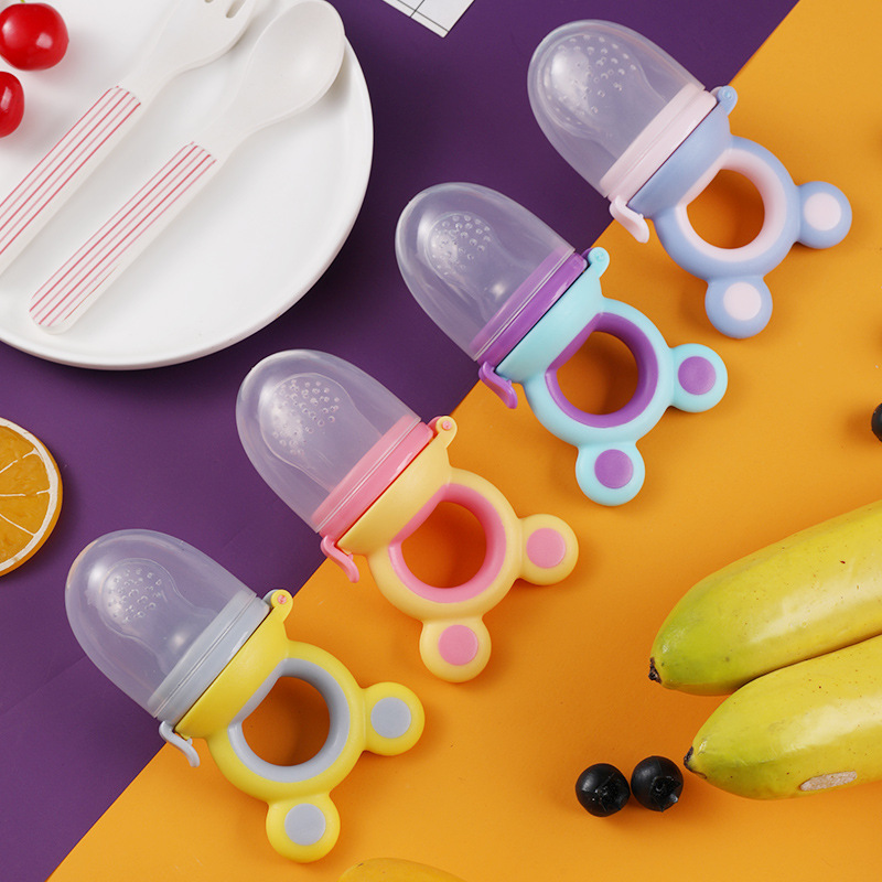 Bebê mamilo mamilo alimento alimentador de alimentos soas para dentes de silicone recém -nascidos alimentos frescos (clipe de bebê acessórios para bebês bpa grátis