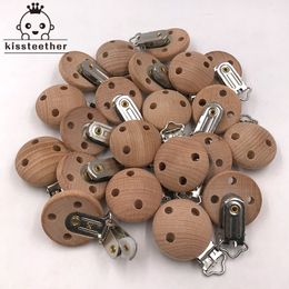 Mordedores para bebés Juguetes 20 piezas Clip de chupete de madera Accesorios de enfermería Haya s Dentición masticable Diy Cadenas simuladas Mordedor 230202