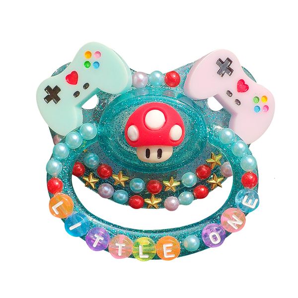 Jouets de dentition pour bébé DDLG Sucette pour bébé adulte Fait à la main Grande taille adulte Tétine en silicone Little Space Daddys Girl avec lapin Gingerbread Man 230615