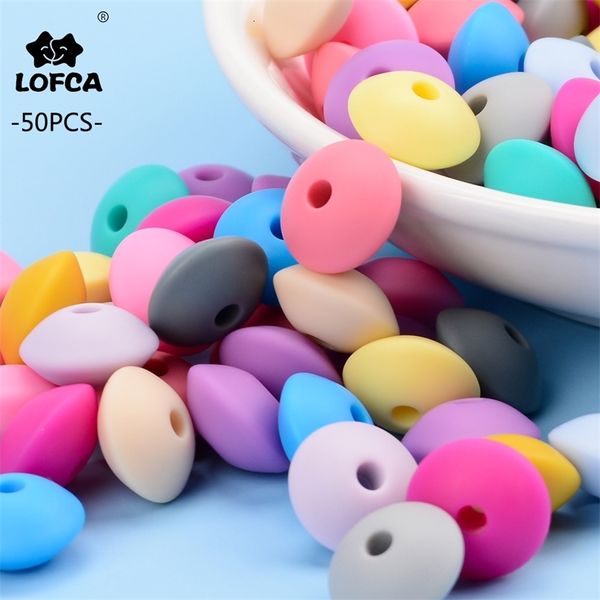 Mordedores para bebés Juguetes LOFCA 12 mm 50Pcslot Silicona Lentejas Cuentas redondas Dentición Un mordedor gratis Artículos para masticar Accesorios 230518