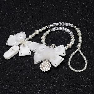 Jouets de dentition bébé MIYOCAR nom personnalisé bling cristal princesse attache-sucette porte-sucette chaîne de poussette factice 230724