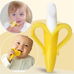 Body Tandsers speelgoed siliconen training tandenborstel bpa gratis bananenvorm veilig poddle pheet kauwtjes ring cadeau baby kauwen 230427