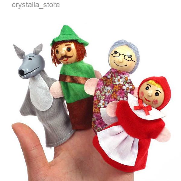 Baby Erzählen Geschichte Fingerpuppen Drei Schweine Meerjungfrau Schloss Prinzessin Cartoon Theater Rolle Spielen Pädagogisches Spielzeug Für Kinder Geschenke L230518