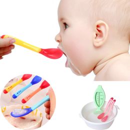 Baby Temperatuur Sensing Lepel Vork Kindervoedsel Baby Voeding Kinderlepel Babyschotels Feeder Dining Appliance