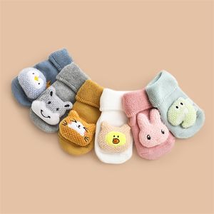 Baby / peuter leuke cartoon dierlijke thermische sokken 210528