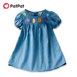 Baby / Toddler Cutie Borduurde bloemenjurk zacht comfortabel perfect voor uitstapjes en dagelijkse slijtage basisstijl L2405
