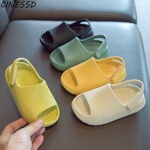 Baby peuter kinderen volwassenen slip-on mode sandalen jongens meisjes schuim strand zomer glijbanen bot resinjildren lichtgewicht waterschoenen 210226