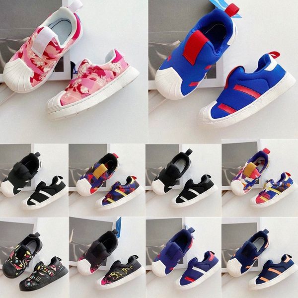 Baby Toddlers 360 Superstar Kids Designer Chaussures Filles Boys Youth Sneakers Red Shoe Children Black Trainers 94he #