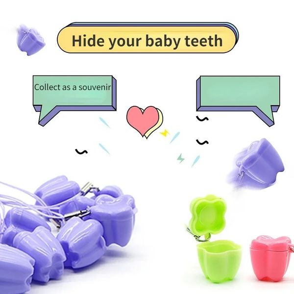 Babe à dents Box Changez les bébés garçons et filles color plastique petit