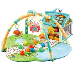 Babyspeelgoed 3-in-1 Babyactiviteit Gym Babyspeelkleed Educatief speelgoed Puzzel Kruipendeken Baby Gamepad Tapijt Cadeau Babyspeelgoed 0-12 maanden 230919