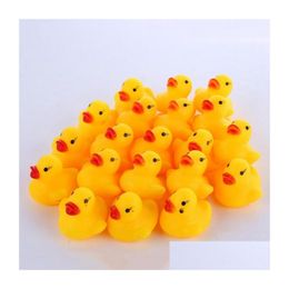 Juguete para bebé Baño para bebé Pato de juguete Mini Sonidos de goma amarillos Patos Niños Niños pequeños Natación Aprendizaje Juguetes Entrega de entrega Juguetes Regalos Aprendizaje Dhxp1