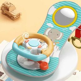 Juguete para bebés Simulación de asiento para el asiento del bebé Música del volante del juguete con asiento móvil de viaje de los muebles del juguete para niños usados ​​para regalos de cumpleaños de bebés S2452433