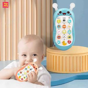 Bébé jouet bébé téléphone portable simule la machine d'apprentissage du téléphone mobile éducatif sons et léger peut être intelligemment mordu 0 à 3 ans