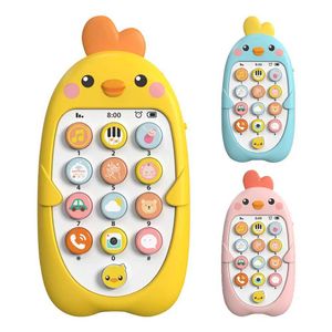 Toy Toy Electronic Baby Phone Mobile Phone Toys multifonctionnels Silicone Simulation Mobile Phone Toys Early Education Voice Toys Childrens Holiday Cadeaux S2452433