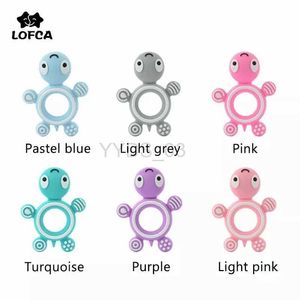 Babyspeeltje LOFCA Baby Bijtring Siliconen Schildpad Food Grade Siliconen BPA Gratis Baby Tandjes Speelgoed DIY Verpleging Fopspeen Ketting Makenzln231223