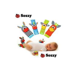 Babyspeelgoed Sozzy Sokken Speelgoed Geschenk Pluche Tuin Insect Polsrammelaar 3 stijlen Educatief Schattig Heldere Kleur Drop Levering Geschenken Leren E5326962