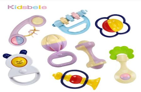 Juguetes para bebés 5pcs Jingle de plástico Shaking Bellkidsbele Infant Babs Soft Babs Toys 012 Mnoths Toyadores Toys6629718